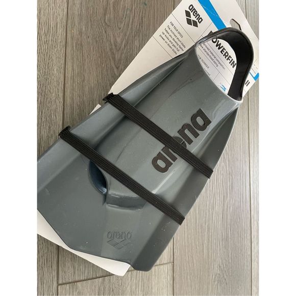 Arena Unisex 11-12 Adult Powerfin Pro Swim Training Fins Silicone Swim Flippers - Picture 3 of 5